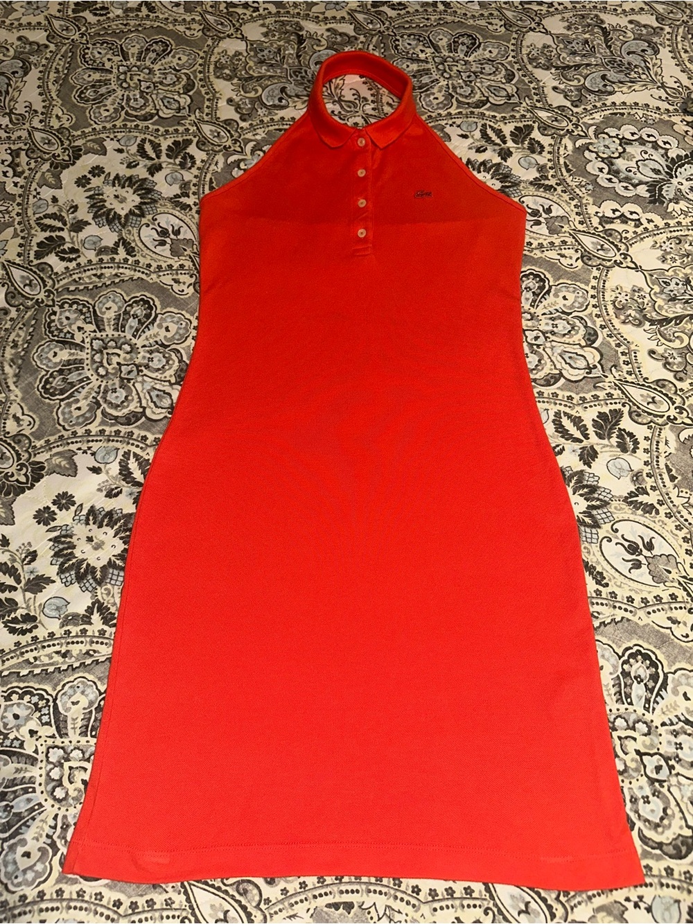 Lacoste Coral 🪸 Halter Polo Dress